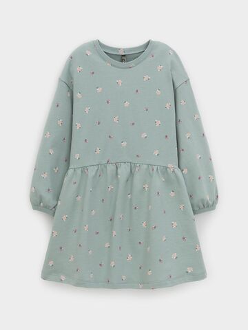 платье  для девочки  КР 5922/голубой прибой,мини розочки