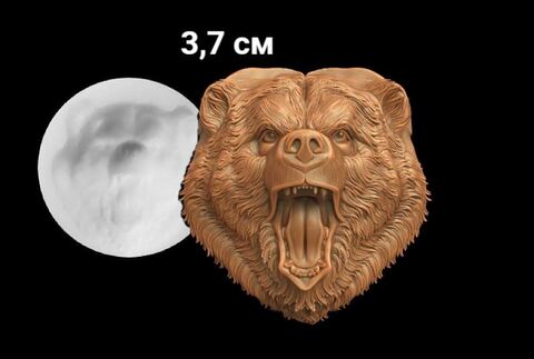 Силиконовый молд Медведь № 1455 малый