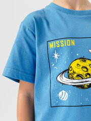 270001C-40 Пижама для мальчика (футболка, брюки), Светло синий