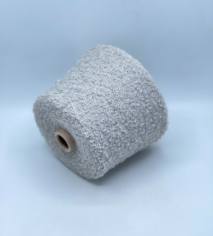 Profilo S.N.C, Boucle, 180м/100гр. 76% Альпака, 18% Меринос, 6%Полиамид, цвет-Светло-серый(121), 37455
