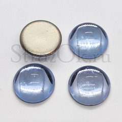 Кабошоны из стекла  Light Sapphire голубой, Полусфера на StrazOK.ru