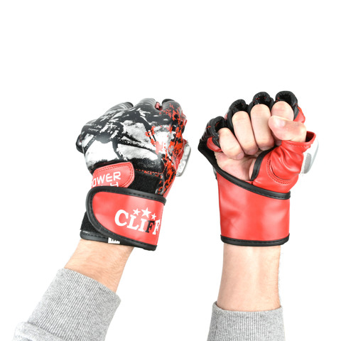 Перчатки ММА Cliff красно-черные