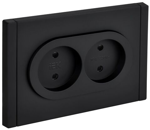 FORTE&PIANO Роз. 2-я без з/к с з/ш б/к 10А FP125M чер. IEK