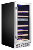 Винный шкаф Temptech Premium WPQ38DCS нерж. сталь