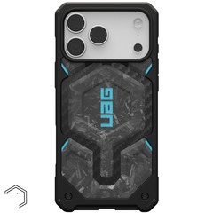 Чехол Uag Monarch Pro Case для iPhone 17 Pro Max, Синий | Forged Carbon Fiber/Blue