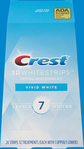 Отбеливающие полоски Crest 3D Whitestrips Vivid White (курс 12 дней) NEW