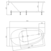 Aquatek DIV170-0000002 Ванна угловая, 170*90 левая