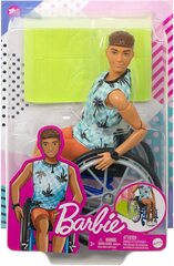 Кукла Кен брюнет Barbie в инвалидном кресле (уценённый товар)