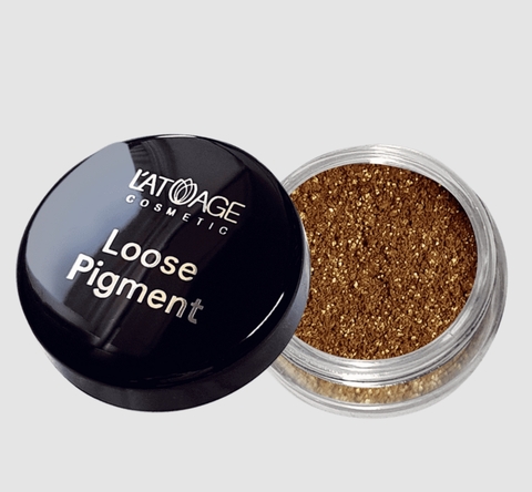 Loose Pigment Тени-пигмент для век №608 золотая фантазия L'atuage