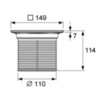 Накладная панель для трапа 15 TECE TECEdrainpointS 3660004