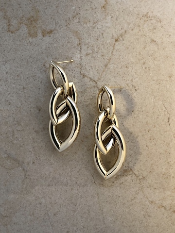 Серьги Лониана, позолота