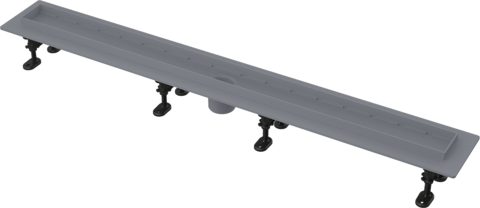Водоотводящий желоб с порогами для  решетки или решетки под плитку, без гидроз., арт.APZ2012-650 AlcaPlast