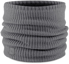 Вязаный шарф-труба с флисом Buff Neckwarmer Knitted Polar Rutger Grey Heather - 2