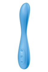 Голубой гибкий вибромассажер Satisfyer G-Spot Flex 4+ - 19 см. - 