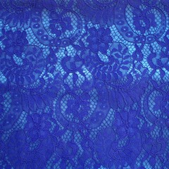 Ткань Кружево корд на трикотажной основе, 240 гр/м2, 150 см, электрик