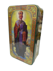 Шкатулка подарочная "Николай Чудотворец" 100 г.