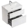 Шкафчик для раковины Geberit Smyle Square, с двумя выдвижными ящиками: B=73.4см, H=61.7см, T=47см, Белый / Высокоглянцевое покрытие