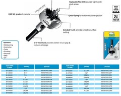 Коронка по металлу 22,0x10мм Super HSS 4tpi ULTRA SH 22