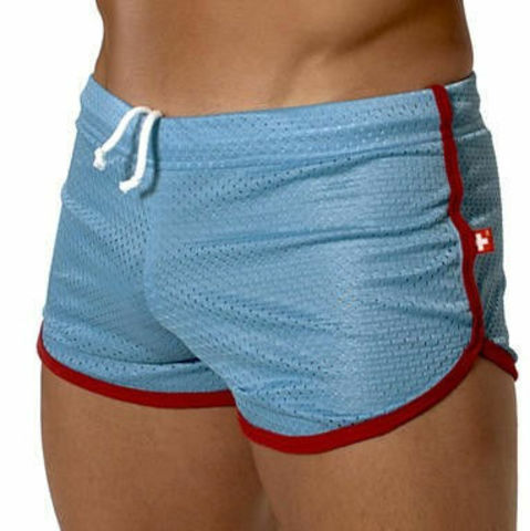 Мужские спортивные шорты Andrew Christian Retro Sports Mesh Gym Shorts Blue