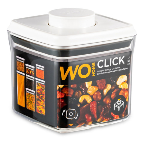 Контейнер для сыпучих продуктов 500мл Wo Home Click