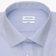 Сорочка Seidensticker Slim Fit 01.693640-11 в полоску голубая