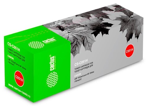 Картридж лазерный Cactus CS-C051H 051H черный (4100стр.) для Canon LBP 162dw, MF 264dw, 267dw, 269dw