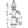 Сифон для мойки Alcaplast A441P-DN50/40