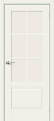 Дверь Прима-13.0.1 / Цвет White Mix / Стекло Magic Fog / Двери Браво