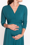 Платье для беременных 10623 зеленый