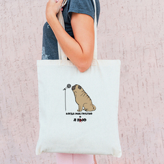 Тканевая сумка "Мопс поёт"