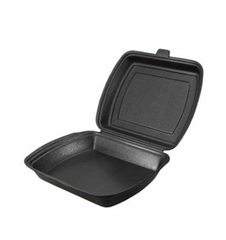 Маленький ланч-бокс LBS (черный) 195*150*70мм. Количество в 1 уп. 100 шт.