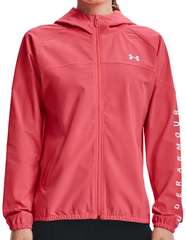 Женская теннисная куртка Under Armour Women's UA Woven Branded Full Zip Hoodie - brilliance