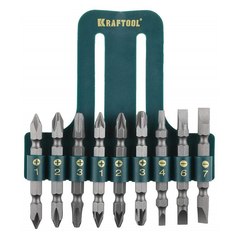 KRAFTOOL KraftMax, 9 шт, набор двусторонних бит (26060-H10)