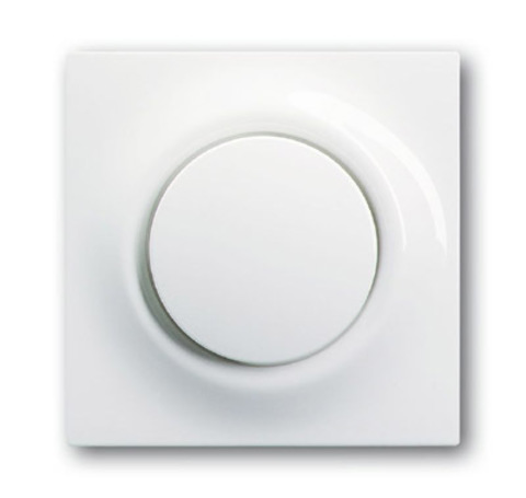 Выключатель/переключатель одноклавишный с подсветкой. Цвет Альпийский белый. ABB impuls. 1753-0-0007+1012-0-2109