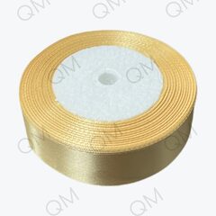 Лента атласная 2,5 см 25 ярдов (бежевая) №053