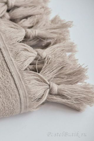 Полотенце 100х150 Hamam Meyzer Tassels дымчатое