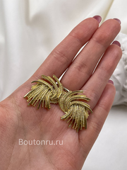 Серьги золотистые 