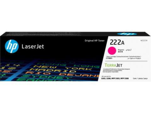 Тонер-картридж HP W2223A 222A  для HP Color LaserJet Pro 3203/3303 пурпурный (1 200 стр.)