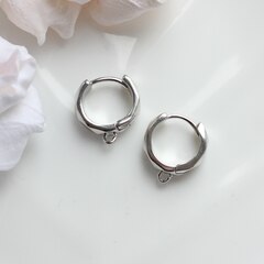Швензы 15 мм с французским замком, родий, Ш080