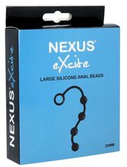Черная анальная цепочка NEXUS Excite L - 27 см. - 