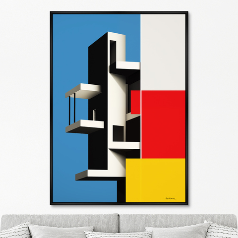 ArtNoMore - Репродукция картины на холсте Shape, color and light, No 1, 2024г.