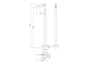 Aquatek AQ1309BGM AQ1309BGM ЕВРОПА смеситель для раковины напольный, шлиф. черный хром