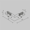 Комплектующие для накладной трековой системы Maytoni Accessories for tracks unity TRA001CLB-11W