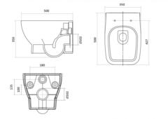Чаша Унитаз подвесной Нео 1WH302423