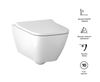 Geberit Smyle Square Rimfree 500.300.21.S Инсталляция с унитазом