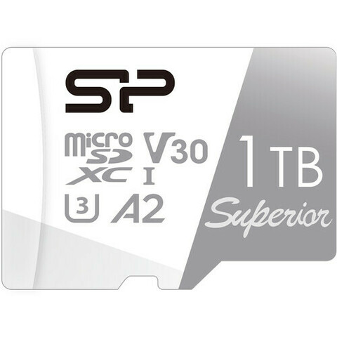 Карта памяти Silicon Power 1TB Superior UHS-I microSDXC 100MB/s + SD Adapter