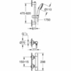 GROHE 34768001 Grohtherm 800 Cosmopolitan Термостат для ванны 2 режима струи, душевая штанга (замена арт. 34768000)