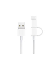 Кабель ZMI USB - microUSB / USB Type-C (AL501), 1 м, белый