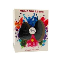 Виброяйцо Alive Magic Egg с пультом ДУ, черный
