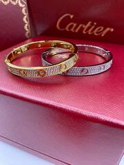 16236 - Браслет LOVE с отверткой в обсыпке из цирконов, в люксовом качестве VGOLD